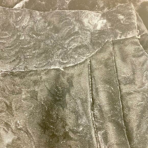 CHRISTIAN DIOR Y2K 80’s High Waisted Velvet Pants in Black - Size 8 - Picture 14 of 15